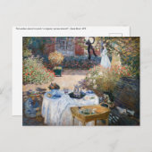 Claude Monet - De Luncheon, decoratief paneel Briefkaart (Voorkant / Achterkant)