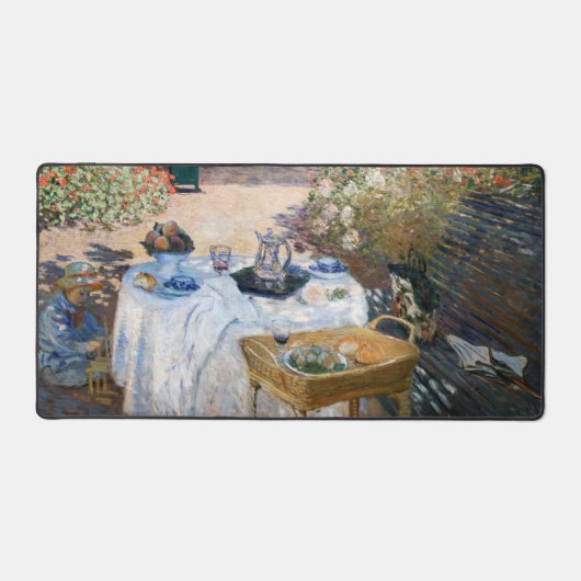 Claude Monet - De Luncheon, decoratief paneel Bureaumat (Voorkant)