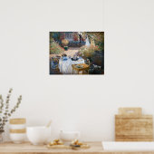 Claude Monet - De Luncheon, decoratief paneel Poster (Keuken)
