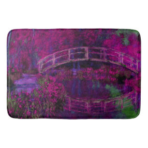 Claude Monet De paarse brug van Japan Badmat