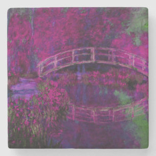 Claude Monet De paarse brug van Japan Stenen Onderzetter