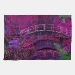 Claude Monet De paarse brug van Japan Theedoek