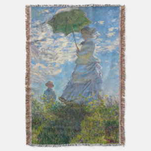 Claude Monet - De promenade, Vrouw met een parasol Deken
