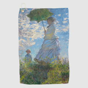 Claude Monet - De promenade, Vrouw met een parasol Golfhanddoek