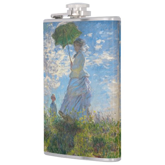 Claude Monet - De promenade, Vrouw met een parasol Heupfles (Links)