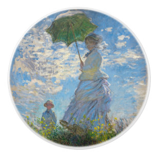 Claude Monet - De promenade, Vrouw met een parasol Keramische Knop