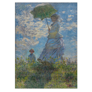 Claude Monet - De promenade, Vrouw met een parasol Snijplank