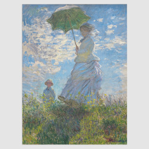 Claude Monet - De promenade, Vrouw met een parasol Tissuepapier