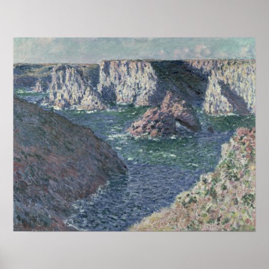 Claude Monet | De Rocks te Belle-Ile, 1886 Poster (Voorkant)