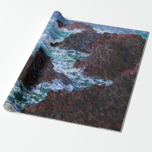 Claude Monet - De rotsen bij Belle-Ile, Wilde Kust Cadeaupapier