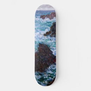 Claude Monet - De rotsen bij Belle-Ile, Wilde Kust Skateboard