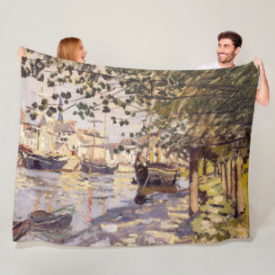 Claude Monet. De Seine bij Rouen Fleece Deken