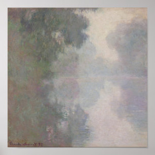 Claude Monet   De Seine in Giverny, Morning Mists Poster