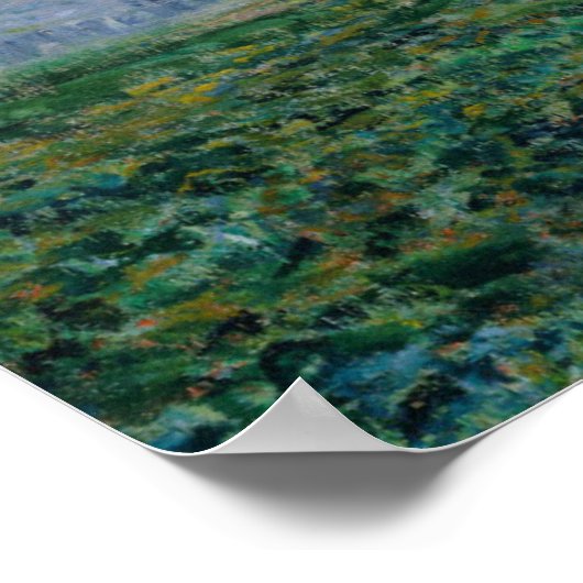 Claude Monet | De Seine in Vetheuil Poster (Hoek)