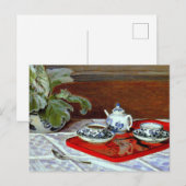 Claude Monet - De Theeset, Briefkaart (Voorkant / Achterkant)