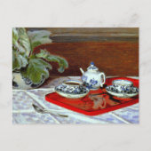 Claude Monet - De Theeset, Briefkaart (Voorkant)