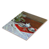 Claude Monet - De Theeset, Tegeltje (Zijkant)