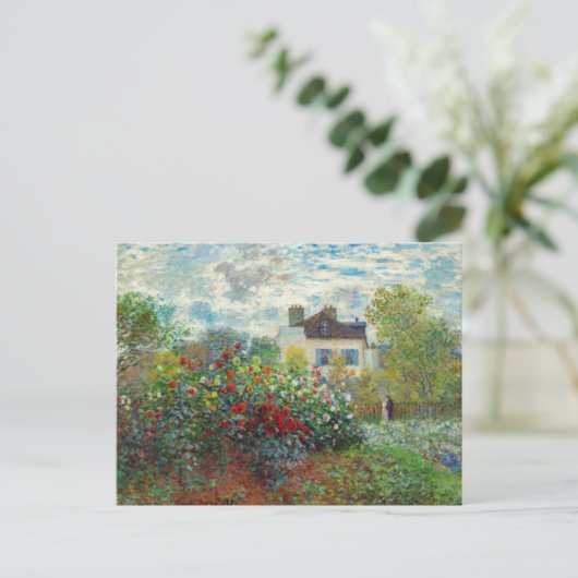 Claude Monet - De tuin van de kunstenaar in Argent Briefkaart (Staand voorkant)