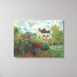 Claude Monet - De tuin van de kunstenaar in Argent Canvas Afdruk