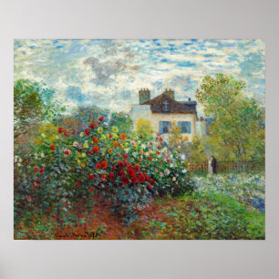 Claude Monet - De tuin van de kunstenaar in Argent Poster