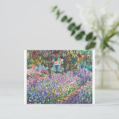 Claude Monet - De tuin van de kunstenaar in Givern Briefkaart (Staand voorkant)