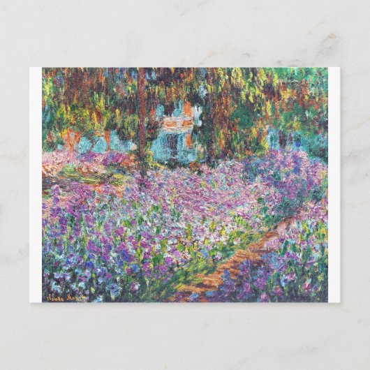 Claude Monet - De tuin van de kunstenaar in Givern Briefkaart (Voorkant)