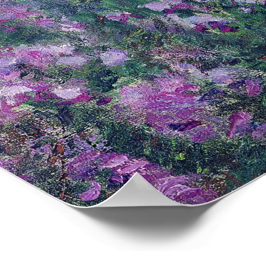 Claude Monet | De tuin van de kunstenaar in Givern Poster (Hoek)