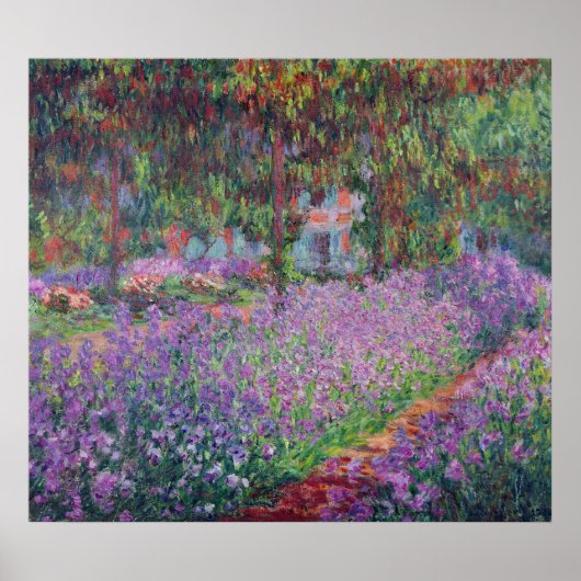 Claude Monet | De tuin van de kunstenaar in Givern Poster (Voorkant)
