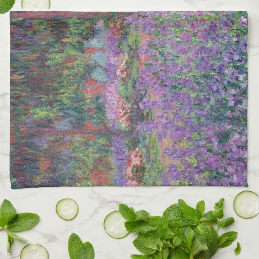 Claude Monet | De tuin van de kunstenaar in Givern Theedoek (Gevouwen)