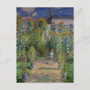 Claude Monet De tuin van de kunstenaar in Vetheu Briefkaart
