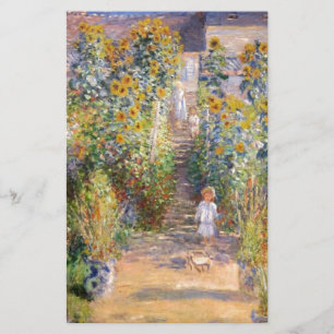 Claude Monet de Tuin van de Kunstenaar in Vétheuil Briefpapier