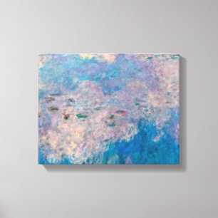 Claude Monet - De waterlelies - De wolken Canvas Afdruk
