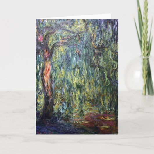 Claude Monet die Wilg huilen Kaart (Voorkant)