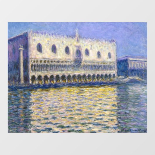 Claude Monet - Doges' Palace Raamsticker (Vel)