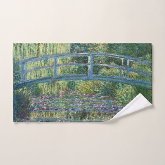 Claude Monet - Eau Lily étang, Harmonie verte (Serviette à main)