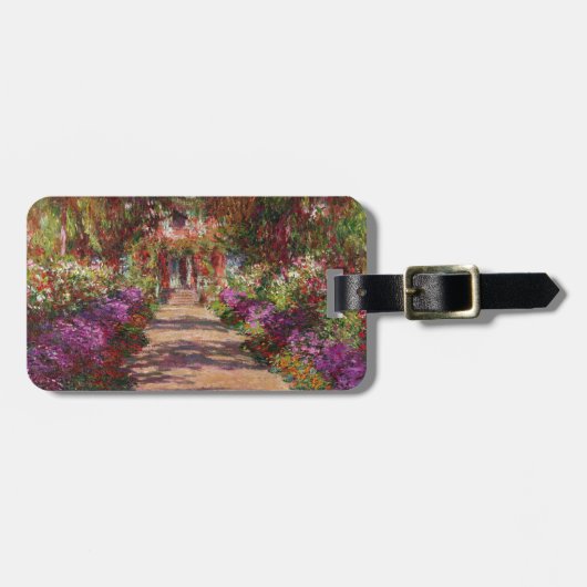 Claude Monet | Een route in de tuin van Monet Bagagelabel (Voorkant horizontaal)