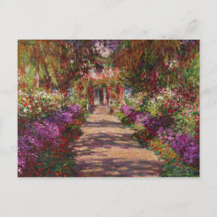 Claude Monet Een route in de tuin van Monet Briefkaart