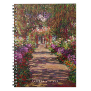 Claude Monet   Een route in de tuin van Monet Notitieboek