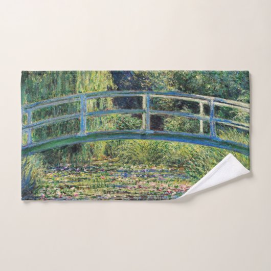 Claude Monet - Etang Lily et Pont Japonais (Serviette à main)