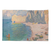 Claude Monet - Etretat: Beach and Falaise d'Amont Kussensloop (Achterkant)