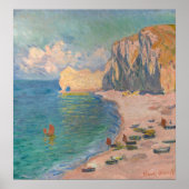 Claude Monet - Etretat: Beach and Falaise d'Amont Poster (Voorkant)