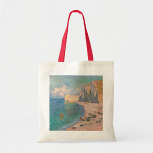 Claude Monet - Etretat: Beach and Falaise d'Amont Tote Bag