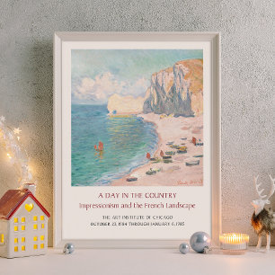 Claude Monet Étretat Etretat Beach Art Exhibition Poster