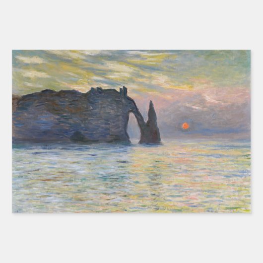 Claude Monet Etretat Masterpieces Selectie Inpakpapier Vel (Voorkant 2)
