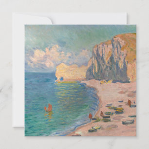 Claude Monet - Etretat: Strand en Falaise d'Amont Kaart