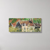 Claude Monet - Flowering Plum Trees Canvas Afdruk (Voorkant)