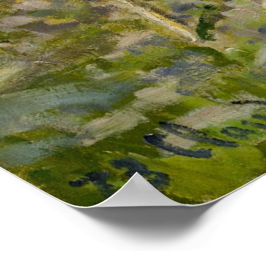 Claude Monet (Fruitbomen in Bloom) Poster (Hoek)