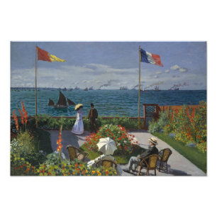 Claude Monet - Garden in Sainte-Adresse Foto Afdruk
