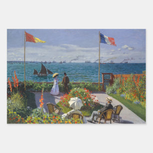 Claude Monet - Garden in Sainte-Adresse Inpakpapier Vel
