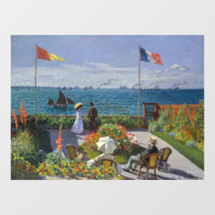 Claude Monet - Garden in Sainte-Adresse Raamsticker